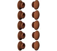 cyclingcolors 10x Tapas embellecedor negro blanco gris marrón Capuchón tapones tapón tape inserción tapa (Ø10mm/ marrón RAL 8007)
