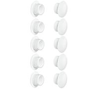 cyclingcolors 10x Tapas embellecedor negro blanco gris marrón Capuchón tapones tapón tape inserción tapa (Ø15mm/ blanco RAL 9010)