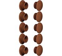 cyclingcolors 10x Tapas embellecedor negro blanco gris marrón Capuchón tapones tapón tape inserción tapa (Ø12mm/ marrón RAL 8007)