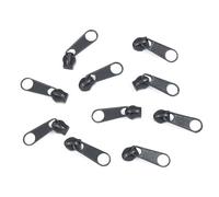 cyclingcolors 10x Tirador de Cremallera Tamaño N°3 de Metal Cursor Kit de Reparación Reemplazo Ropa Vaqueros Maleta Equipaje, gris mate