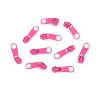 cyclingcolors 10x Tirador de Cremallera Tamaño N°3 de Metal Cursor Kit de Reparación Reemplazo Ropa Vaqueros Maleta Equipaje, rosa bebe