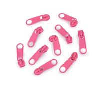 cyclingcolors 10x Tirador de Cremallera Tamaño N°5 de Metal Cursor Kit de Reparación Reemplazo Ropa Vaqueros Maleta Equipaje, rosa bebe