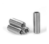 cyclingcolors 10x Tornillo de Bloqueo DIN 916 ISO 4029 Hexágono Interior Acero Inoxidable A2 Rosca Completa Métrico Tornillo de Máquina, M8x40mm