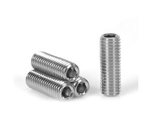 cyclingcolors 10x Tornillo de Bloqueo DIN 916 ISO 4029 Hexágono Interior Acero Inoxidable A2 Rosca Completa Métrico Tornillo de Máquina, M8x12mm