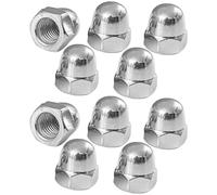 cyclingcolors 10x Tuerca Hexagonal de Acero Inoxidable A2 DIN 1587 Tuercas ciegas para Tornillos Pernos con Rosca Métrica, M4