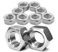 cyclingcolors 10x Tuerca Hexagonal de Acero Inoxidable A2 DIN 934 ISO 4032 Tuercas Hexagonales para Tornillos Pernos de Seguridad Rosca métrica, M12