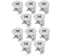 cyclingcolors 10x tuerca unión excéntrica conector repuesto fijación muebles cajones armarios estanterías montaje bricolaje, natural con reborde 15x19mm