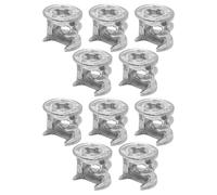 cyclingcolors 10x tuerca unión excéntrica conector repuesto fijación muebles cajones armarios estanterías montaje bricolaje, natural sin reborde 15x22mm