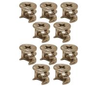 cyclingcolors 10x tuerca unión excéntrica conector repuesto fijación muebles cajones armarios estanterías montaje bricolaje, niquelado sin reborde 15x26mm
