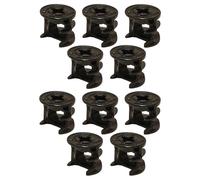 cyclingcolors 10x tuerca unión excéntrica conector repuesto fijación muebles cajones armarios estanterías montaje bricolaje, negro sin reborde 15x23mm