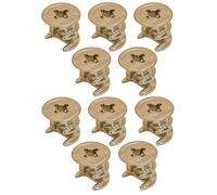 cyclingcolors 10x tuerca unión excéntrica conector repuesto fijación muebles cajones armarios estanterías montaje bricolaje, niquelado con reborde 15x19mm