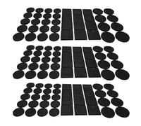 cyclingcolors 120x almohadilla fieltro adhesivo 20mm 25x25mm 28mm autoadhesivos para muebles sillas deslizadores suelo, negro