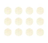 cyclingcolors 12x Pegatinas tapa tornillos 40 mm capuchón cubierta embellecedores adhesiva tapones tapón tapas plastico cabeza, Textile beige