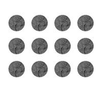 cyclingcolors 12x Pegatinas tapa tornillos 40 mm capuchón cubierta embellecedores adhesiva tapones tapón tapas plastico cabeza, Granite foncé