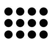 cyclingcolors 12x Pegatinas tapa tornillos 40 mm capuchón cubierta embellecedores adhesiva tapones tapón tapas plastico cabeza, Noir