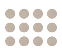 cyclingcolors 12x Pegatinas tapa tornillos 40 mm capuchón cubierta embellecedores adhesiva tapones tapón tapas plastico cabeza, Lin beige