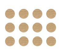 cyclingcolors 12x Pegatinas tapa tornillos 40 mm capuchón cubierta embellecedores adhesiva tapones tapón tapas plastico cabeza, Chêne pierre