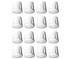 Cyclingcolors 16x Puntera de pie Silla Reforzada Antideslizante Goma Blanco EPDM Mesa Taburete Antideslizante Soporte, 40 mm