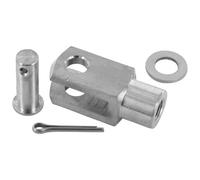 cyclingcolors 1x Cabeza Perno de Horquilla de Acero Inoxidable con Pasador Partido Arandela para Actuador de Cilindro Neumático Rosca M20