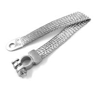 cyclingcolors 1x Cable de Masa trenzado Batería Sección Cable masse 25mm² Longitud 500mm Tensión Nominal 12V 24V Conector Anular vehículo coche motocicleta tractor