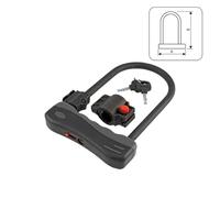 cyclingcolors 1x Candado de bicicleta en forma de U, 12 mm de diámetro x 165 mm de largo x 320 mm de alto