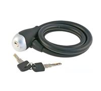 cyclingcolors 1x Candado para bicicleta, 12 mm de diámetro x 1200 mm de largo, con cerradura de llave y protección de silicona.