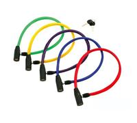 cyclingcolors 1x Candado para bicicleta, 5 mm de diámetro x 600 mm de largo, con llave, color aleatorio