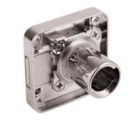 cyclingcolors 1x Cerradura para cajón sin cilindro Ø18 mm longitud 22 mm intercambiable con embellecedor para mueble escritorio armario, izquierda