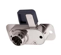 cyclingcolors 1x Cerradura para puerta corredera sin cilindro Ø18 mm con embellecedor para mueble escritorio armario, derecha