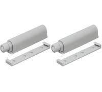 cyclingcolors 1x Cierre Magnetico Puerta Armario Sistema Push to Open Magnética Abre y Cierra la Puerta con un solo empuje, Gris (Paquete de 2)