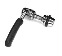 cyclingcolors 1x Cierre Rápido Abrazadera de Sillín Clásico Abrefácil Bicicleta Clamp CrMo Negro Cromo, M6x55mm