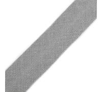 cyclingcolors 1x Cinta Bies de Algodón para Coser Ancho 14 mm Largo 25 m Telas Cojines Cestas Decoración, Gris