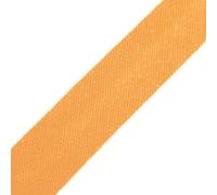 cyclingcolors 1x Cinta Bies de Algodón para Coser Ancho 14 mm Largo 25 m Telas Cojines Cestas Decoración, Naranja Calabaza