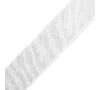 cyclingcolors 1x Cinta Bies de Algodón para Coser Ancho 14 mm Largo 25 m Telas Cojines Cestas Decoración, Blanco