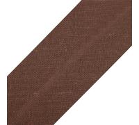 cyclingcolors 1x Cinta Bies de Algodón para Coser Ancho 20 mm Largo 25 m Telas Cojines Cestas Decoración, Chocolate