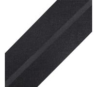 cyclingcolors 1x Cinta Bies de Algodón para Coser Ancho 20 mm Largo 25 m Telas Cojines Cestas Decoración, Negro