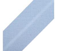cyclingcolors 1x Cinta Bies de Algodón para Coser Ancho 20 mm Largo 25 m Telas Cojines Cestas Decoración, Azul Claro