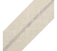 cyclingcolors 1x Cinta Bies de Algodón para Coser Ancho 20 mm Largo 25 m Telas Cojines Cestas Decoración, Crudo