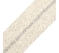 cyclingcolors 1x Cinta Bies de Algodón para Coser Ancho 30 mm Largo 25 m Telas Cojines Cestas Decoración, Cremoso
