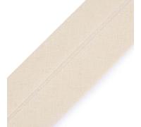 cyclingcolors 1x Cinta Bies de Algodón para Coser Ancho 40 mm Largo 25 m Telas Cojines Cestas Decoración, Crudo