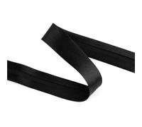 cyclingcolors 1x Cinta Bies de poliéster para Coser Ancho 20 mm Largo 25 m Telas Cojines Cestas Decoración, Negro