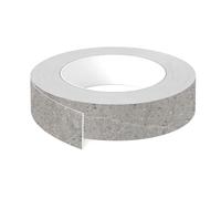 cyclingcolors 1x Cinta de canto cantonera ABS sin cola 23 mm x 5 m espesor 0,8 mm protector bordes para estanterías muebles paneles planchas, Mármol Candela gris claro mate