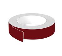 cyclingcolors 1x Cinta de canto cantonera ABS sin cola 23 mm x 5 m espesor 0,8 mm protector bordes para estanterías muebles paneles planchas, Rojo burdeos mate