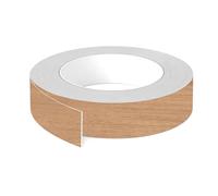 cyclingcolors 1x Cinta de canto cantonera ABS sin cola 23 mm x 5 m espesor 0,8 mm protector bordes para estanterías muebles paneles planchas, Nogal Parona