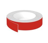 cyclingcolors 1x Cinta de canto cantonera ABS sin cola 43 mm x 5 m espesor 0,8 mm protector bordes para estanterías muebles paneles planchas, Rojo mate