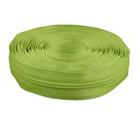 cyclingcolors 1x Cremallera n°5 Longitud 5 Metros sin Tirador de Poliéster para Malla Corredera Ropa Costura Mercería Chaqueta, verde brillante