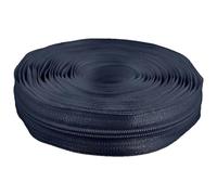 cyclingcolors 1x Cremallera n°5 Longitud 5 Metros sin Tirador de Poliéster para Malla Corredera Ropa Costura Mercería Chaqueta, azul oscuro