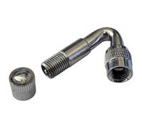 cyclingcolors 1x extensión Codo válvula Schrader Coche Moto Bicicleta Scooter inflador ángulo 135 Grados