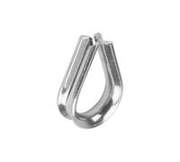 cyclingcolors 1x Guardacabos de Acero Galvanizado Dedales para Cuerda Cable Metalico Abrazaderas Tendedero Cuerda Construcción Náutico, 19mm