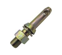 cyclingcolors 1x Perno Bulon Pasador de Enganche Remolque diámetro 28 mm Categoría 2 Tractor Clavija Coche Pin Bloqueo Eje Acero Galvanizada Bola, M24x46mm